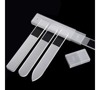 YUNYU Crystal Glass Nail File Set - 3-Pack Professional Glass Nail Files with Storage Case, 3 Different Heads for Natural & Artificial Nails, Manicure Pedicure Tools, Durable Nail Files