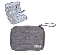 YUNYU Electronics Accessories Organizer Bag, Carry Travel Gadget Bag, Electronics Accessories Bag, Bag Travel Electronics, for USB Cable Drive(Grey)