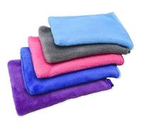 YUNYU Flannel Bath Gloves 5-Pack | Ultra-Soft Microfiber Wash Mitts for Adults & Kids | Reusable Exfoliating Bath & Shower Gloves | High Absorbency Skin-Friendly (5 Colors)