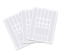 YUNYU Pack of 3 Transparent Bicycle Frame Protection Carbon Stickers - Anti-Scratch Protective Film for Bike Frames, Prevents Paint Damage and Scratches on Mountain, Road, Folding Bicycles