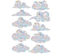 YUNYU Rainbow Window Film & 3D Decorative Window Sticker Set, 20-Pack, Static Cling, No Glue, for Glass Doors & Windows