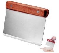 YUNYU Stainless Steel Dough Scraper & Bread Cutter, 20x13cm Heavy Duty Kitchen Tool with Ergonomic Grip, Dough Scraper for Baking, Pastry & Pizza | Bread Scraper & Dough Cutter with Rustproof Design
