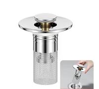 YUNYU Stainless Steel Sink Drain Filter Universal Drain Filter Mesh for Kitchen, Bathroom Sink, Wash Basin & Bathtubs Sink Filter with Anti-Clog Design Fits 34-40mm Sink Drain Holes