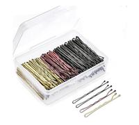 YunYunStrap 900 PCS Mixed Color Bobby Pins, Hair Pins for Women Girls, Invisible Wave Hair clips Bulk with Storage box, Pain-Free Hairpins for all Hair types
