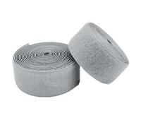 YunYunStrap Hook and Loop Tape Sew On 30mm Grey, Back Side Non Self Adhesive, Nylon Strips Fabric Fastener Interlocking Tape for Clothing, Crafts DIY, Sewing Projects Around Home and Office