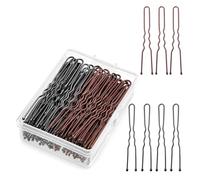 YunYunStrap U Shaped Hair Pins 300-900 Count, 2 Inch Buns Waved Hair Pins for Updos with Box for Women Lady Girls Bobby Pins