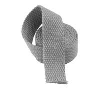 YunYunStrap Webbing Strap for Bags 25mm Grey, 10Yard Cotton Webbing for Bag Handles Tote Bag Purse Strap Belt Making DIY Crafts