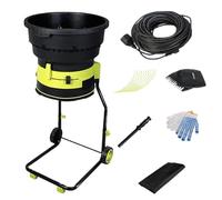 yunzhenzhen Electric Leaf Mulcher Shredder 8000RPM Chipper 2500W Garden Leaf Crusher with Wheels and Storage Bag Removable Feed Chute Garden Cleanup Tool For Yard Cleanup Composting