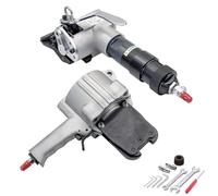 yunzhenzhen Pneumatic Steel Strapping Tools Metal Banding Machine Heavy Duty Tensioner and Cutter Sealer Combined Split Banding Kit, One-Knob Tensioning Auto Sealing for Labor Reduction in Packaging