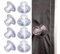 Yunzhou 20PCS Transparent Limpets for Awning, High Grip Suction Cups - Window Suckers for Glass, Suction Pads for Glass Table, Small Suction Cups for Mirrors, Windows, Walls, Doors (45mm)