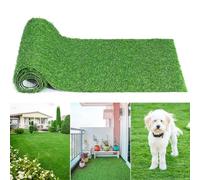 Yunzhou1230 Artificial Grass,Dog Grass Mat, Potty Training Rug and Replacement Artificial Grass Turf, Large Turf Outdoor Rug Patio Lawn Decoration, Easy to Clean with Drainage Holes(200X50cm)