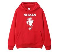 Yuogkk Hoodie Gary Numan Unisex Long Sleeve Sweatshirt, Retro Crew Neck Pullover Fashion Rock Jacket Classic Printed Jacket Plus Size Couple Clothing Hiking Travel Clothing-red||L
