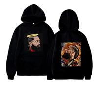 Yuogkk Hoodie Nipsey Hussle Cotton Men's and Women's Sweatshirt, Fashion Casual Hip Hop Jacket Harajuku Rap Sweater Fun Pattern Streetwear Vintage Classic Crew Neck Jacket Pullover-red||S