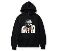 Yuogkk Hoodies Sean Cartoon Print Paul Pullover Unisex Sweatshirts, Spring and Autumn Loose Large Size Jacket Hip Hop Long Sleeve Coat Large Size Sweatshirts-Black||L