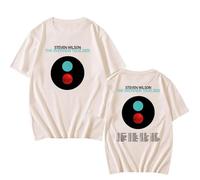 Yuogkk Short Sleeve St-even Wilson Cartoon Print T Shirt Fashion Cotton Sweatshirt, Summer Round Neck T-shirt for Men and Women Large Size-Khaki||3XL