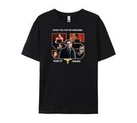 Yuogkk Short Sleeved Fashion Fun Cartoon Shakin' Stevens T-Shirt, Cotton Sweatshirt Role Play Tops for Men and Women XS~3XL Black