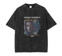 Yuogkk T-Shirt Dermot Kennedy Unisex Sweatshirt, Plus Size Cotton Shirt Casual Loose Vest Printed Pattern Short Sleeve Classic Vintage Top Singer Harajuku Shorts-black||M