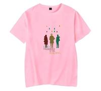 Yuogkk T-Shirt Only Murders In The Building Men's and Women's Fashion Loose Sweatshirt Sugar, Plus Size Printed Pattern Tank Casual Short Sleeve Cotton Vintage Short Sleeve Cool Streetwear-pink||L