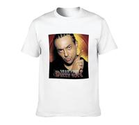 Yuogkk T-shirt Sean Paul Men's and Women's Fashion Loose Sweatshirt, Cotton Printed Pattern Shirt Vintage Round Neck Short Sleeve Hip Hop Harajuku Top Cool Streetwear-white||XXL