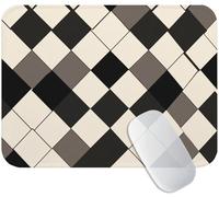 Yuogyxog Simple Mouse Mat for Office and Gaming, Geometry Mouse Pad Small 60 x 40 cm, Non-Slip & Sweat-Resistant & Quiet Glide, Perfect for Desktop/Laptop, for Gamers, Students or Office M3-990