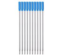 YUOIUX 10Pcs Ballpoint Pen Refills Black/Blue Refill Length 4.5 Inch 1.0mm Point for Most Metal Ballpoint Pen Office Use