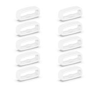 YUOIUX 10pcs Silicone Fastener 18mm / 20mm / 22mm Wristband Keeper Smartwatch Strap Retainer Holder Replacement Accessory