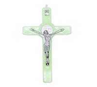 YUOIUX Christ for Luminous Glow in the Dark Pendant Crucifix Ornaments Char