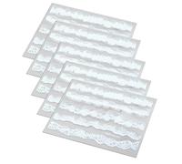 YUOIUX Wave Stickers 5 Pcs/set Crystal Epoxy Decorative Filler Resin Painted Simulation Filling Making Stickers