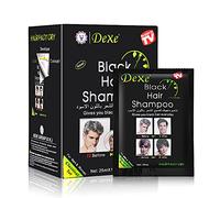 YUOLITA 10 PCS Black Hair Dye Shampoo for Men Women, Instant Hair Dye Natural Hair Natural Ingredients Simple to Use Lasts 30 Days Hair Shampoo Great Choice for Woman & Man-250ML