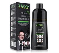 YUOLITA 400ml Black Hair Shampoo for Natural Hair, Instant Blackening Dye for Men & Women, Plant Formula Lasts 30 Days