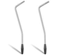 Yuomeaz 2 Pcs Thread Tremolo Arm Whammy Bar, 5mm/6mm Electric Guitar Whammy Bar with Tip, Metal Single Tremolo Arm