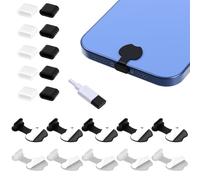 Yuomeaz 20 PCS USB C Dust Plug, USB Dust Cover With Anti Lost Adhesive Stickers, Silicone Type-C Chargings Cable Charging Port Covers, Dusts Protector Compatible with any Type-C Charging Port