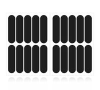 Yuomeaz 20Pcs Black Reflective Stickers, Reflective Sticker for Bikes, Night Visibility Safety Stickers for Motorcycle, Helmet, Bicycle, Outdoor (7x1.8cm)