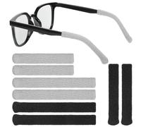Yuomeaz 4 Pairs Glasses Ear Cushions, Soft Knitting Eyeglass Ear Cushions Glasses Arm Covers, Comfort Anti Slip Eyeglasses Temple Tips Sleeves for Men Women Sunglasses Eye Glass