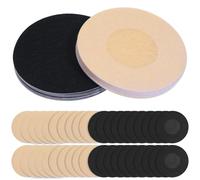 Yuomeaz 40Pcs Nipple Covers, Disposable Nipple Cover Stickers for Women, Invisible Breast Cover Self Adhesive, Non-Woven Breathable Fabric Pasties (Black Beige)