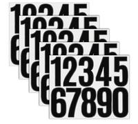 Yuomeaz 5Sheets Number Stickers, 3inch Vinyl Black Numbers for Mailbox