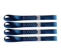 Yuoneiy Soft Loop Tie Down Straps (4PK) 1.5” x 18” 10,000 LBS Breaking Strength Heavy Duty Soft Straps for Motorcycle, ATV, UTV, Bicycle and Trailer