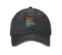 YUONME Baseball Cap Sorry Cant Horses Bye Funny Horseback Riding Horse Baseball Cap Golf Golf Hat Man Hiking hat for Women Men's Gift