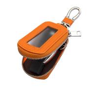 Yuoyar Premium Leather Key Fob Case - Universal Car Key Holder, Orange, Universal Fit