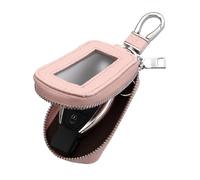 Yuoyar Universal Key Fob Covers for Car - Premium Leather Key Fob Case - Key Fob Holder for Auto Remote (Pink)