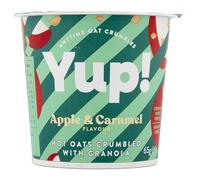 Yup! Apple & Caramel Instant Porridge Pots With Granola. Instant Pot Multipack 12 x 65g Pots On The Go. Healthy Snacks Great Source Of Protein & Fibre, Suitable for Vegetarians