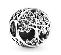 Yup It All Tree of Life Charm for Bracelet S925 Sterling Silver Family Dangle Pendant Compatible with Pandora Necklace Gift for Women Engagement Wedding Birthday Valentine's Day