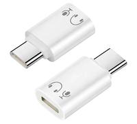 Yupaluz 2Pcs Lightnin-g To Usb C Adapter Audio Male To Female,For Iphone Headphone Adapter Dongle Compatible With Iphone 15/16 Series/Ipad/Macbook & Type-C Audio Devices