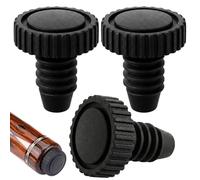 Yupaluz 3pcs Pool Cue Accessories,Snooker Cue Rubber Butt End,Snooker Cue Butt Protector Set With Soft Cushion Cap,Compatible With Major Cue Brands For Table Game Maintenance & Protection