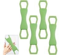 Yupaluz 4 Pcs For Kindle Grip Hand Strap Holder, Secure Stretchable Kindle Straps with High Elasticity, Reading Accessories For Kindle Paperwhite/Oasis/Kobo/E-Books & 4.7-8in Tablets (Green)