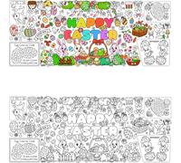 YUPDFGB Kids Easter Coloring Poster, 76 x 183cm Jumbo Paper Coloring Tablecloth for Kids Easter Gift Crafts Doodle Art, Colouring Sheet for Easter Crafts Gift Party Decor