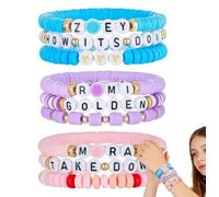 YUPDFGB Merch Bracelets Inspired Bracelets,9PCS Stackable Stretch Bracelets for Huntrix K-Pop Fans Stuff Cosplay Outfit Gifts Accessories Jewelry Birthday Christmas