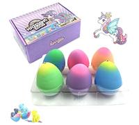 YUPDFGB Unicorn Hatching Rainbow Eggs for Kids, 6 Pack Unicorn Toys for Boys & Girls,Surprise Eggs Ideas and Party Gifts for Ages 3 4 5 6 7 8 Years Old