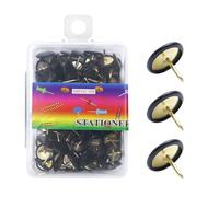 YUPEIUKLI 100 pieces Push Pins Thumb Tacks Decorative Pushpins Poster Pins Drawing Pins Notice Board Pins for Map Fabric Marking