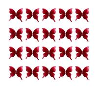 YUPEIUKLI 20pieceS Embroidery Butterfly Appliques Sew On Patches for Sewing Craft Wedding Dress Clothing Decoration Hair Accessories